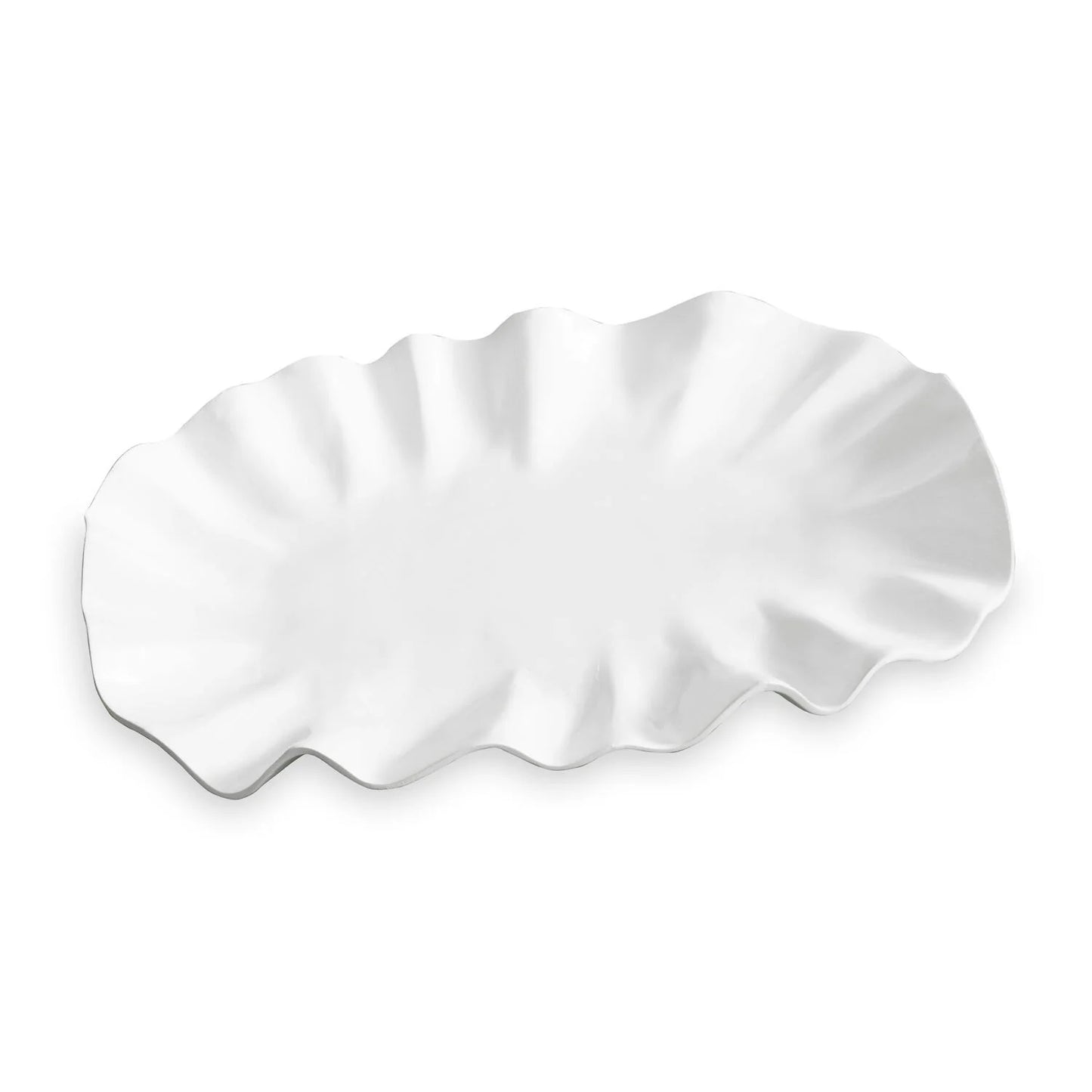 VIDA Bloom Large Oval Platter (White)