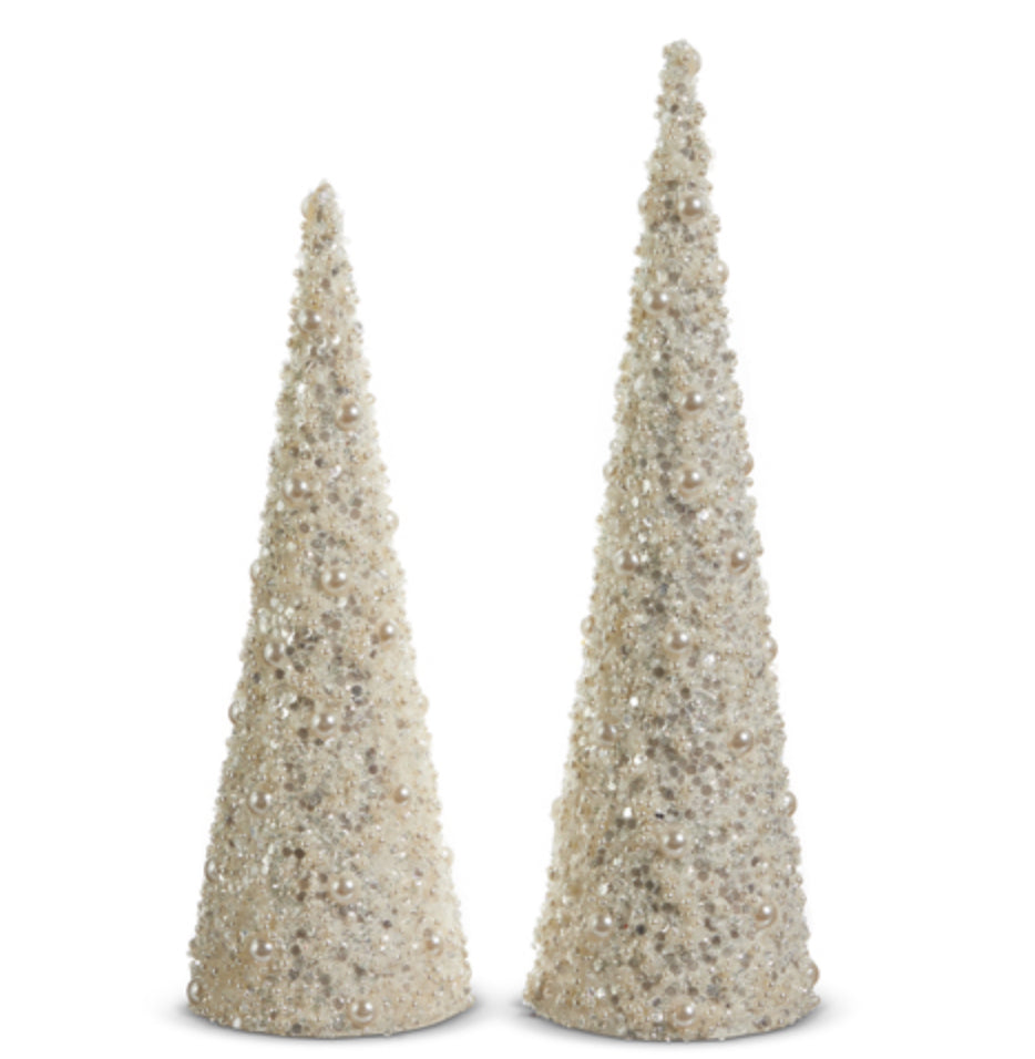 17" PEARL CONE TREES