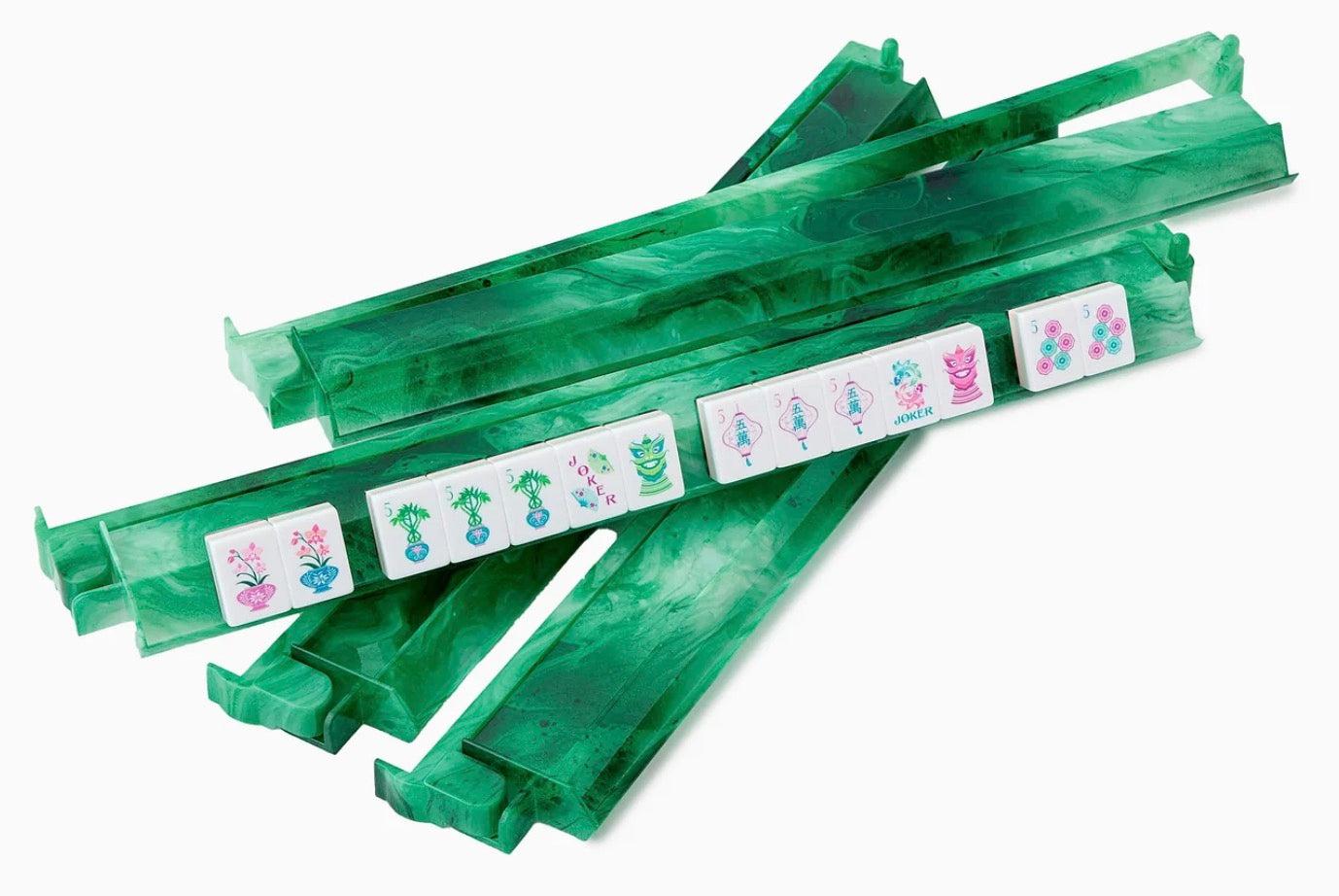 OhMyMahjong Agate Rack and Pusher Set
