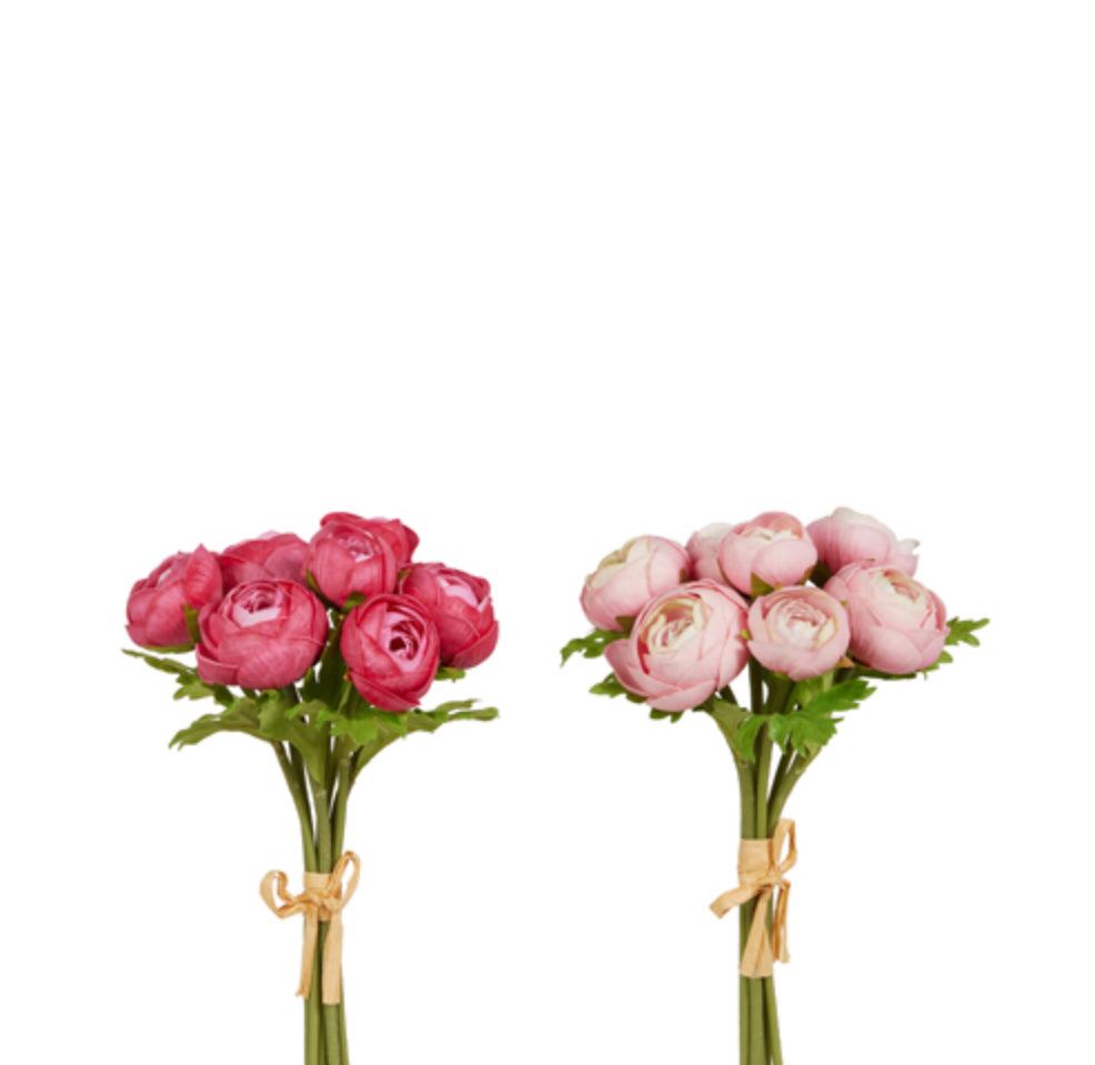 11" Soft Touch Ranunculus Bundle