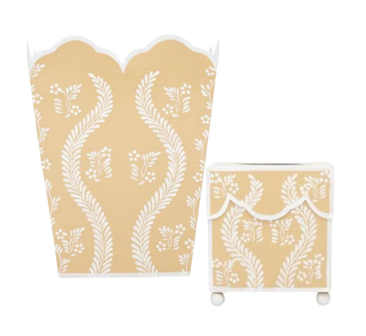 TRELLIS WASTEPAPER BASKET & TISSUE HOLDER