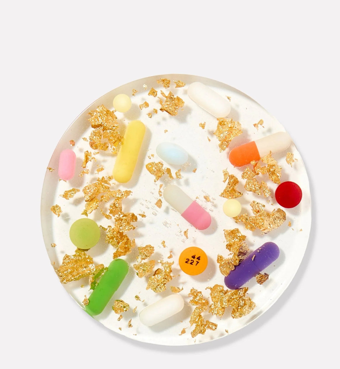 Pills + Gold Coasters (Individual Coaster)