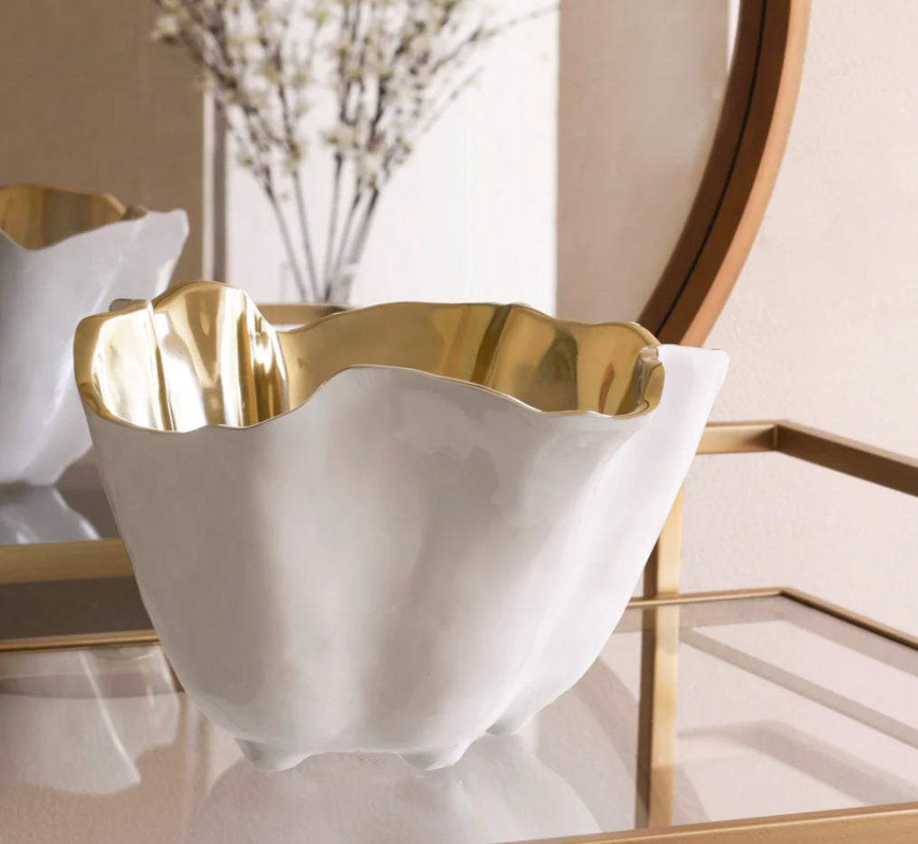 THANNI Ice Bucket (White and Gold)