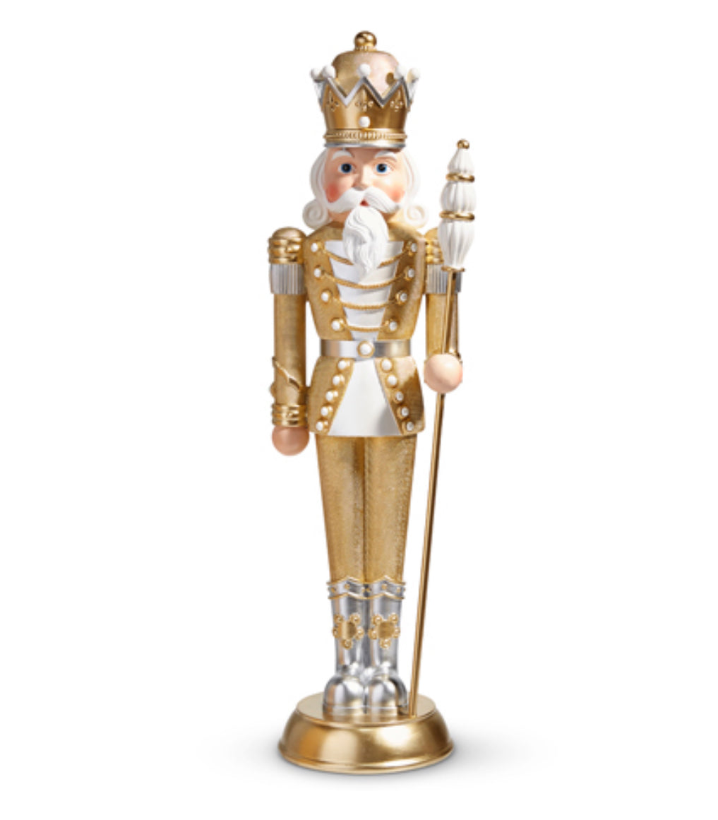 18” Champagne & White Nutcracker