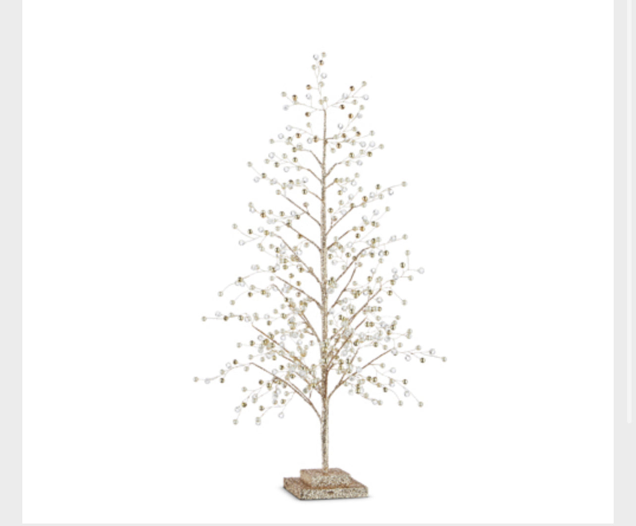 CRYSTAL CHAMPAGNE TREE 23”