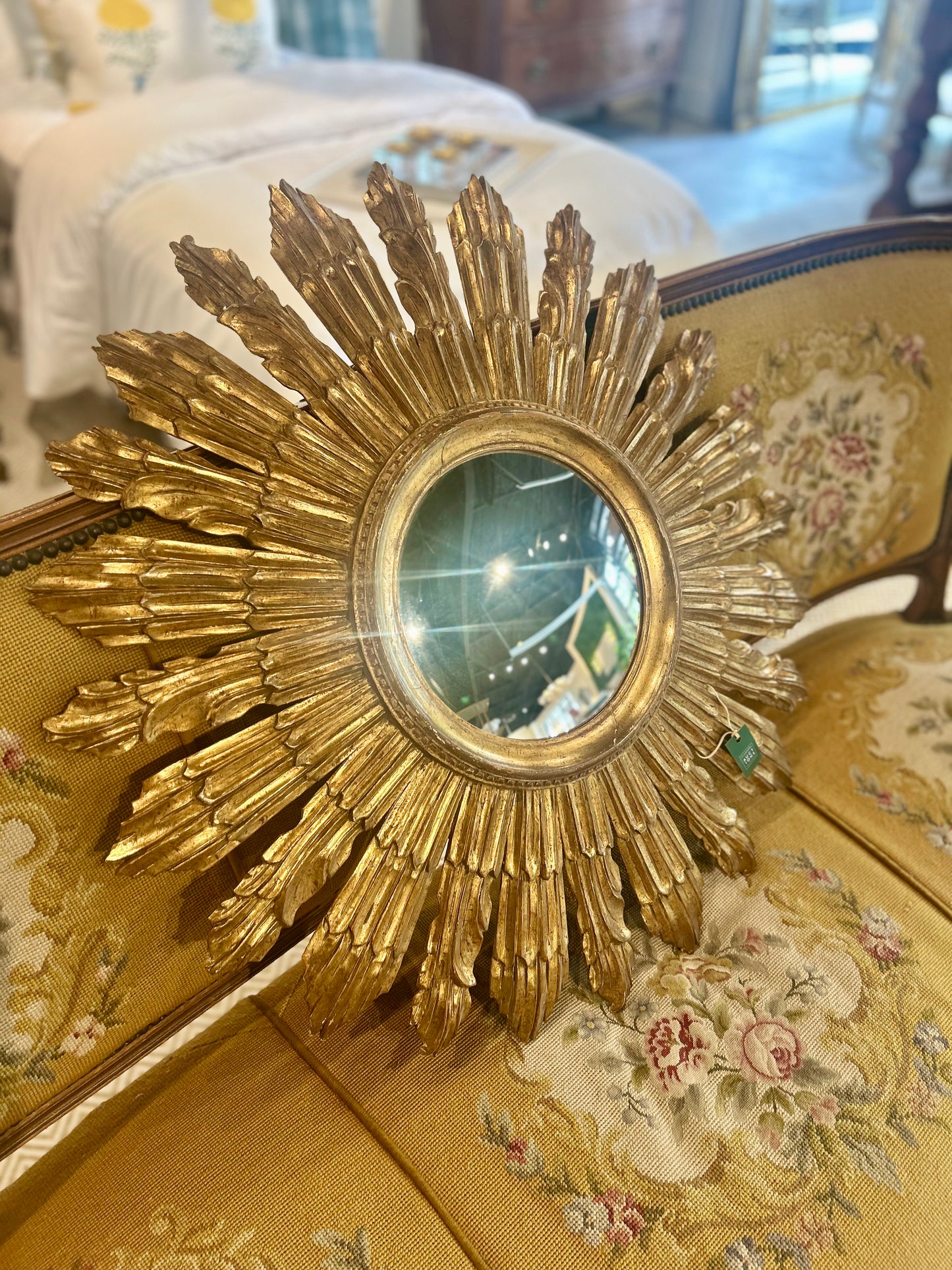 Antique Sunburst Mirror