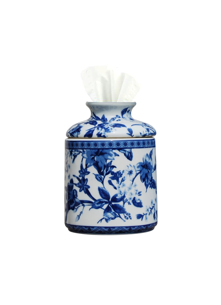 Blue and White Holder