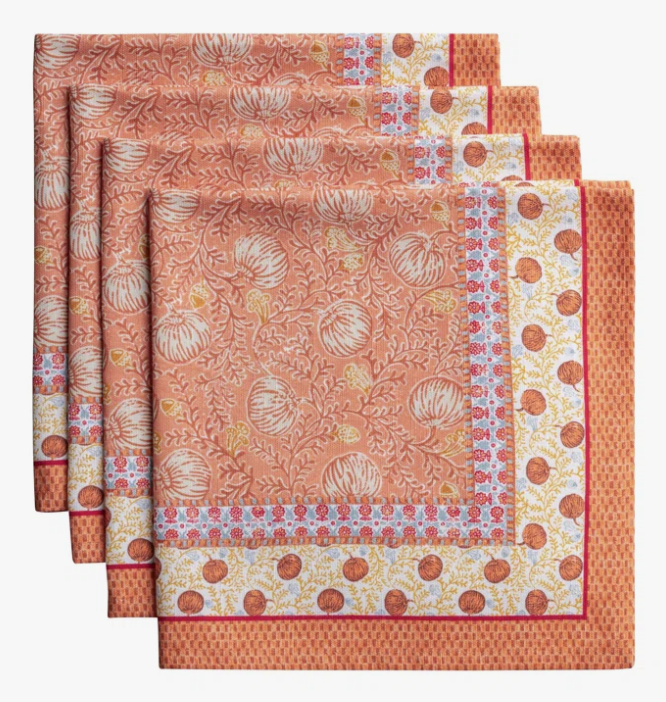 Harvest Festival 100% Cotton Napkins (Set of 4)