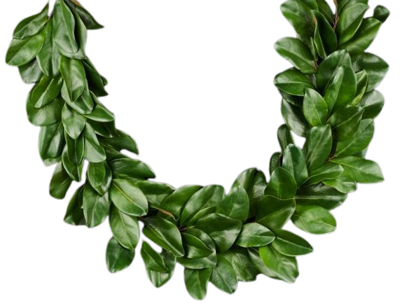60" Green Magnolia Leaf Garland