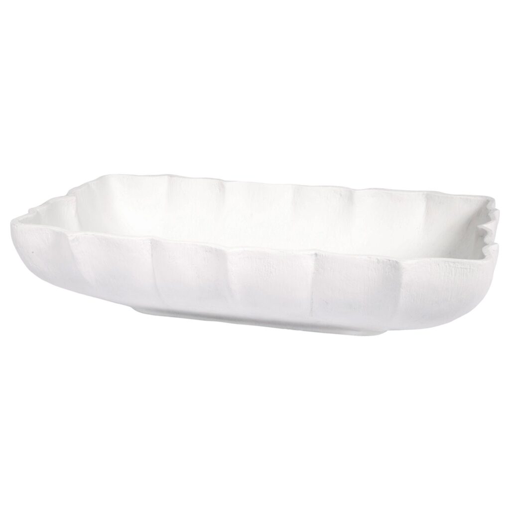 white long gesso bowl