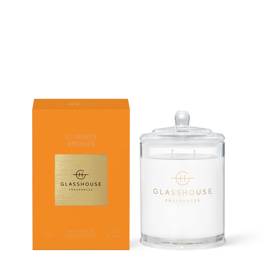 13.4 oz Triple Scented Candle St Barts Bronze- Vetiver & Grapefruit