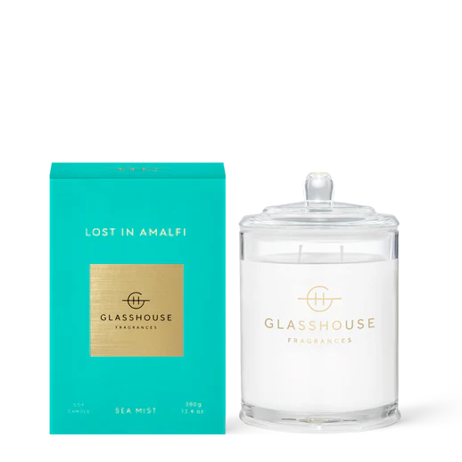 13.4 oz Triple Scented Candle Lost in Amalfi- Sea mist