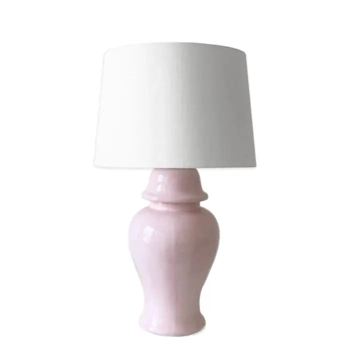 FR-Light Pink Ginger Jar Lamp SET
