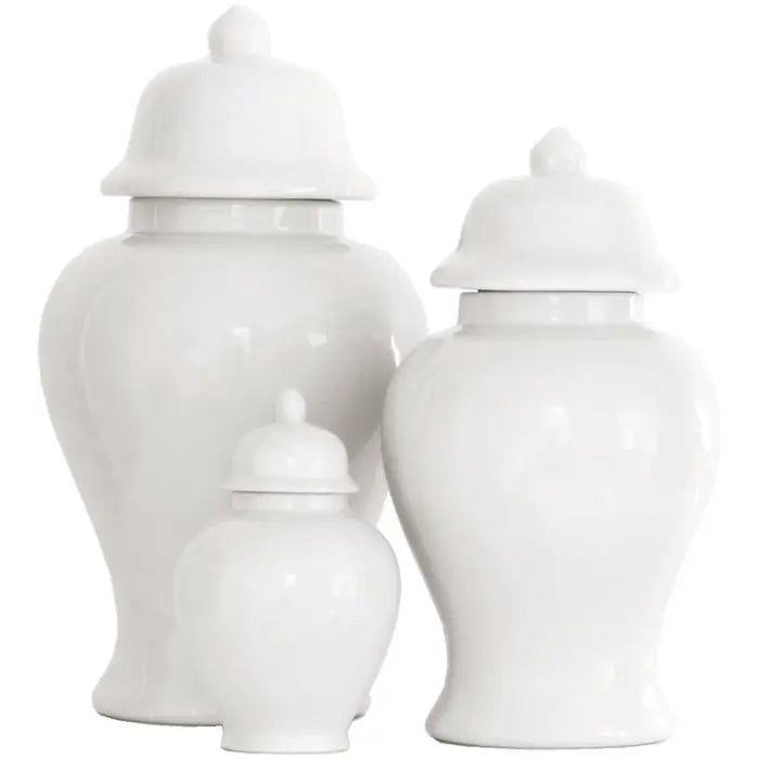 FR-White Ginger Jar SET