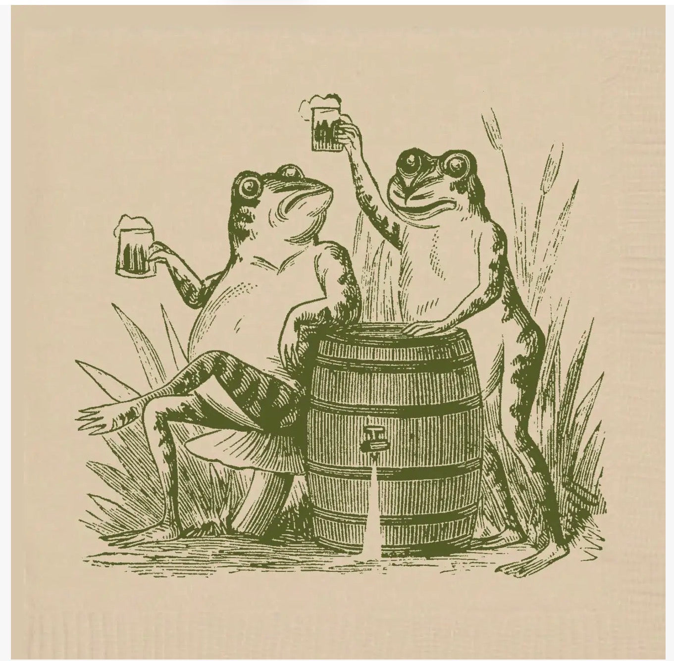Faire Alexa Pulitzer Toasting Toads Cocktail Napkins