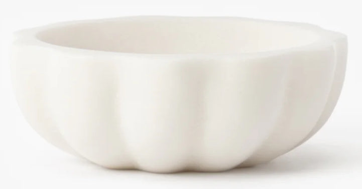 FR-Marble Scalloped Bowl