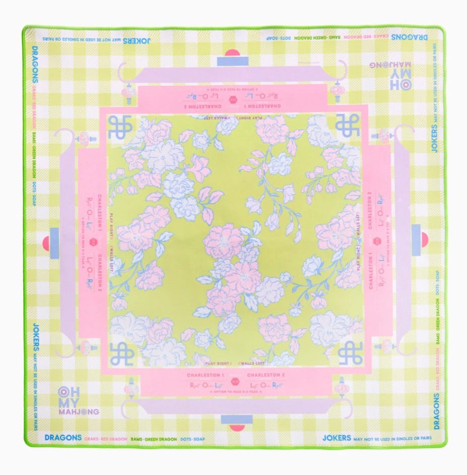 OhMyMahjong Garden Party Mat in Tube
