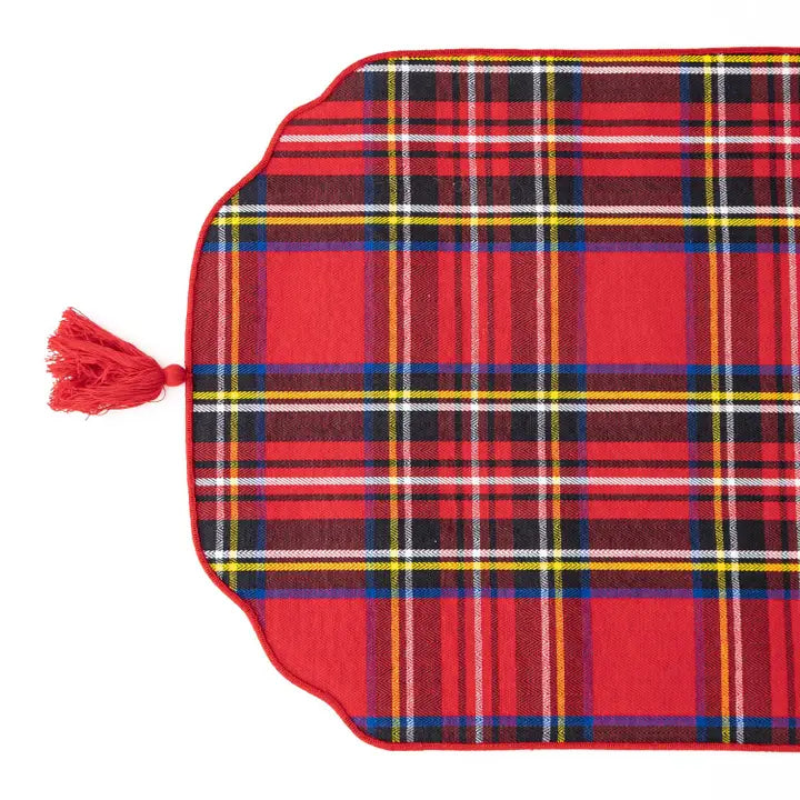 Nutcracker Toile Reversible Tassel Table Runner