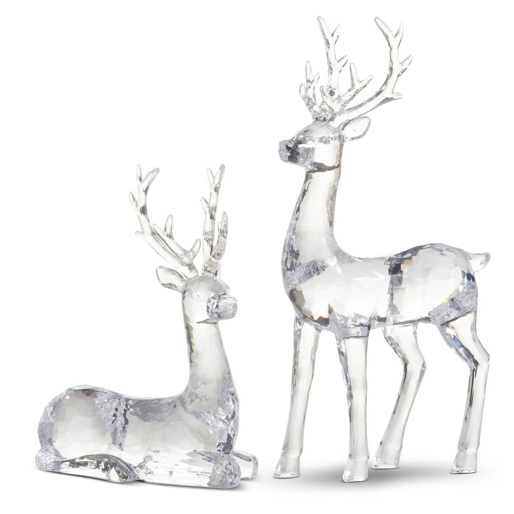 Clear Sculpted Acrylic Deer
