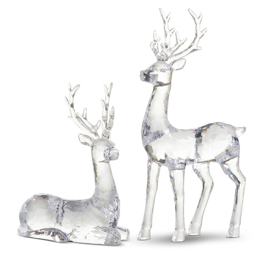 Clear Sculpted Acrylic Deer