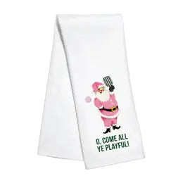 Christmas Kitchen Towel- Playful Pickleball