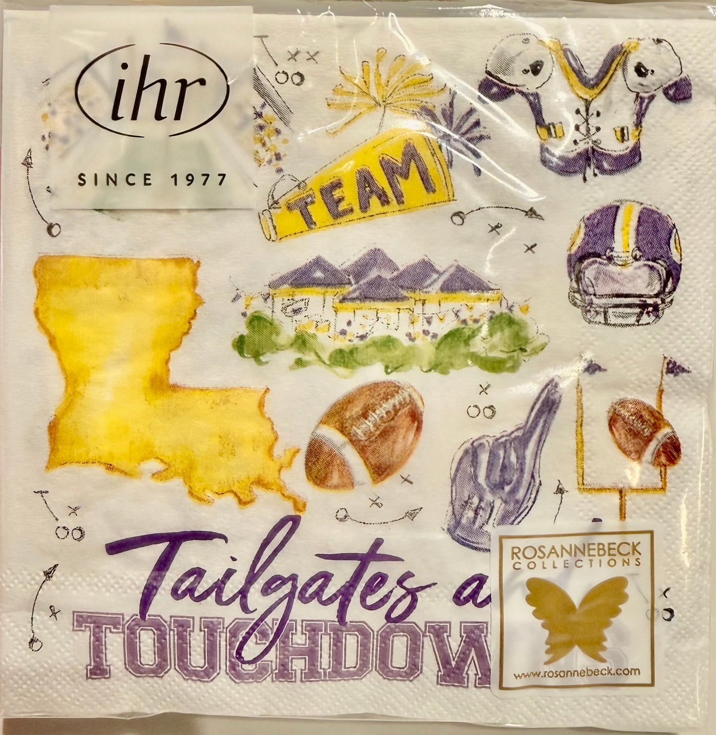 Boston Int. Tailgates & Touchdown Cocktail Napkins