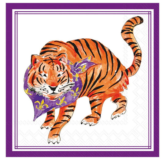 Boston Int. LSU Tiger Cocktail Napkins
