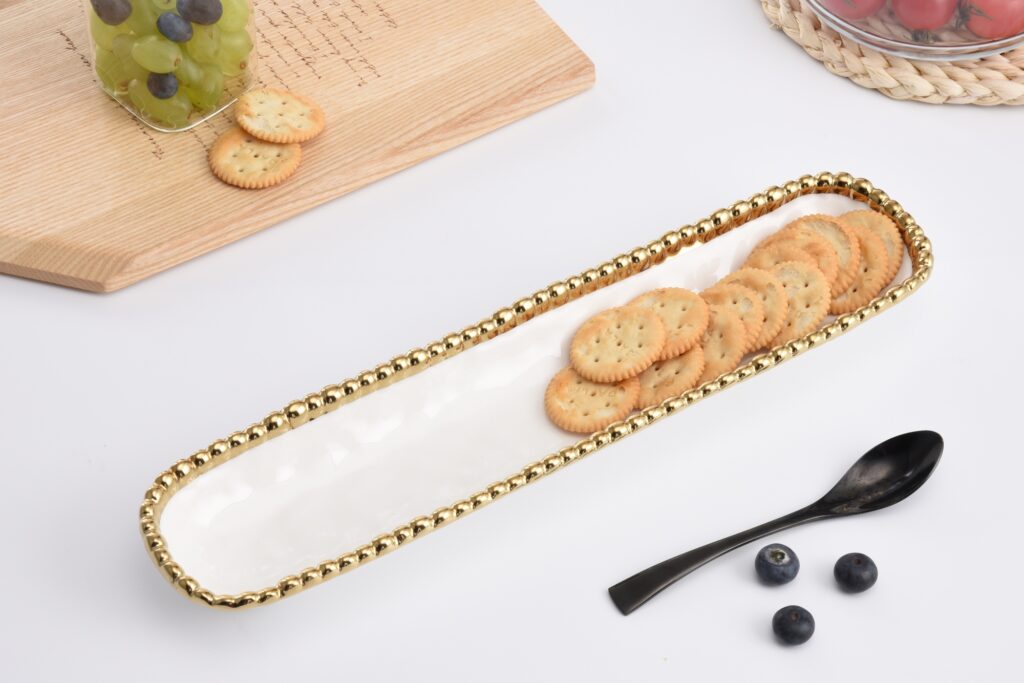 PB- GOLDEN SALERNO CRACKER TRAY