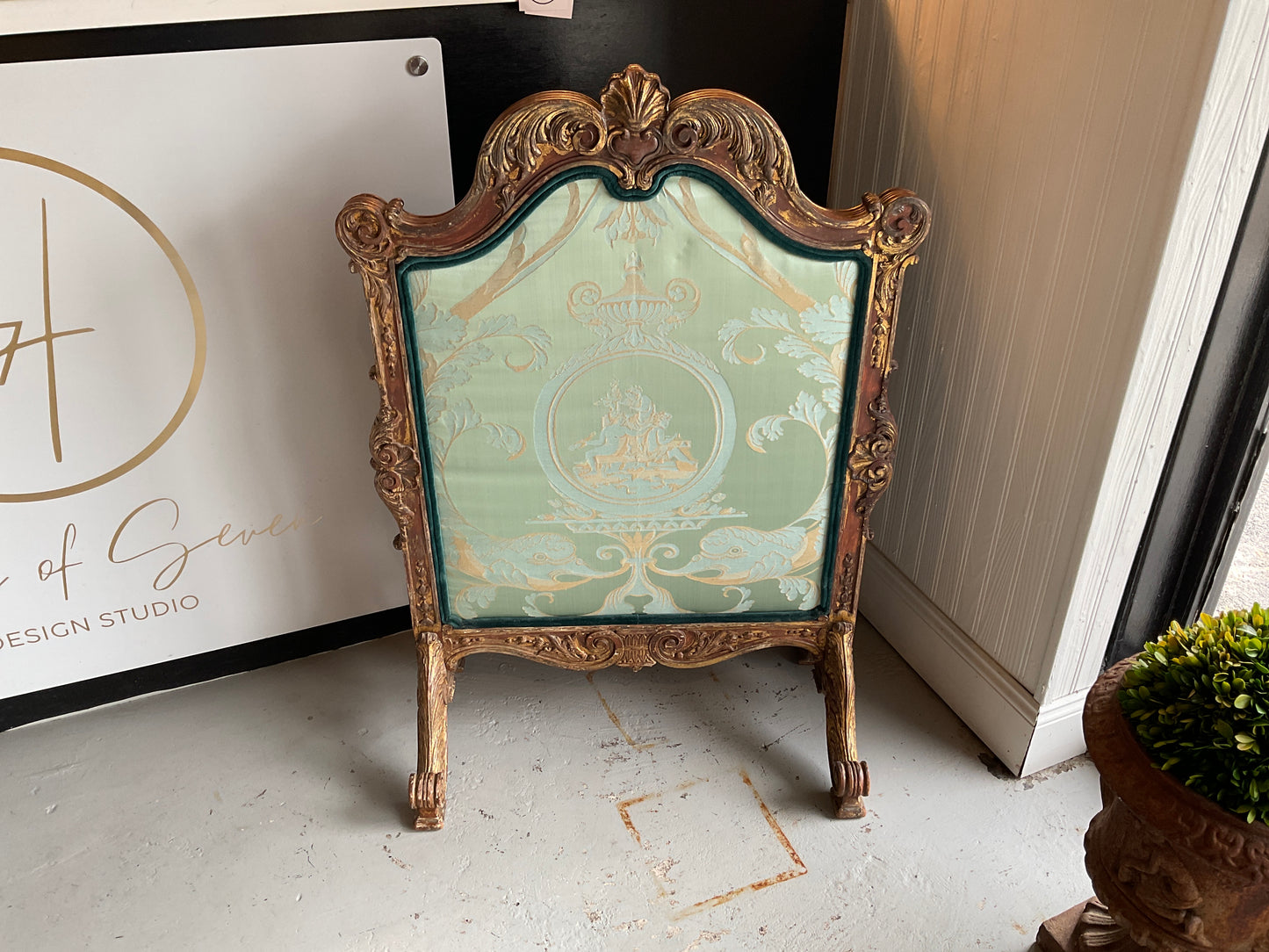 Antique Fire Screen