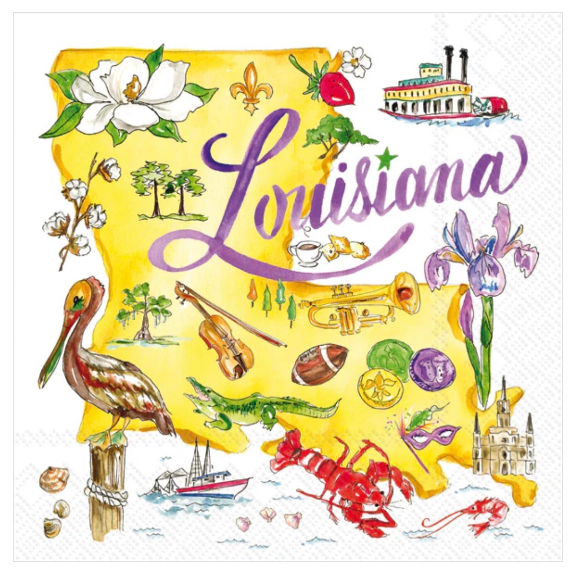 Boston Int. Louisiana Cocktail Napkins