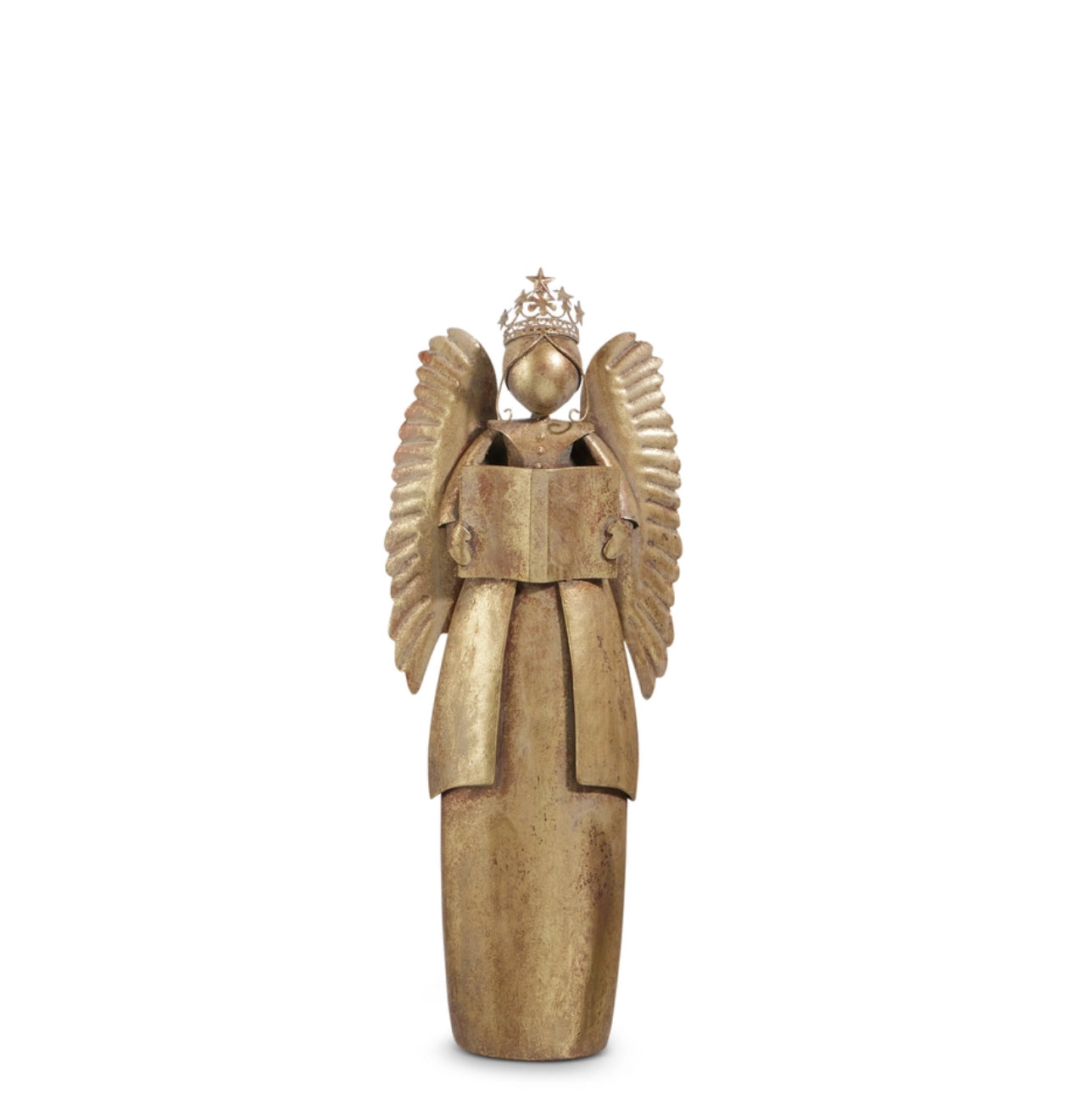 20.5" Antiqued Gold Angel