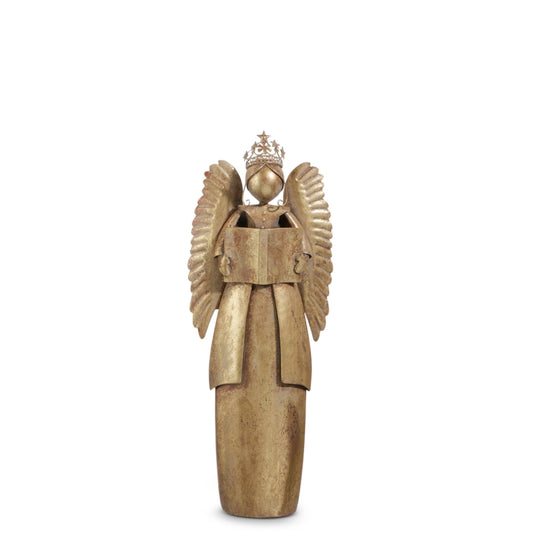 20.5" Antiqued Gold Angel