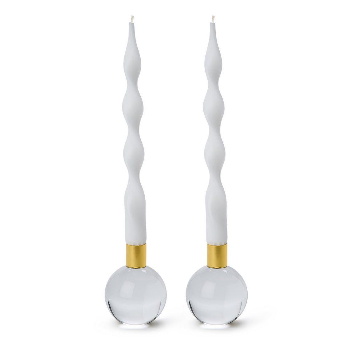 Clear Taper Candleholders