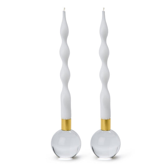 Clear Taper Candleholders