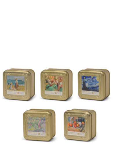 Impressionist Gold Tin Candles