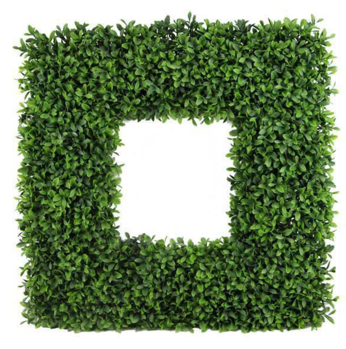 25” Square Boxwood Wreath With Ribbon