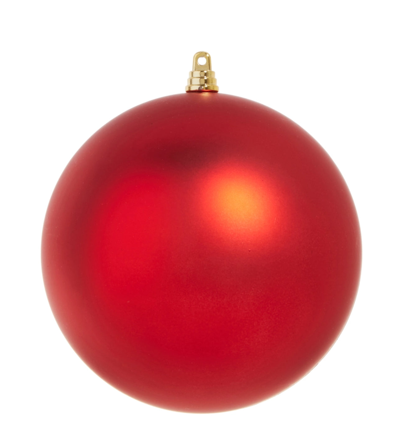 6" Matte Red Ball Ornament