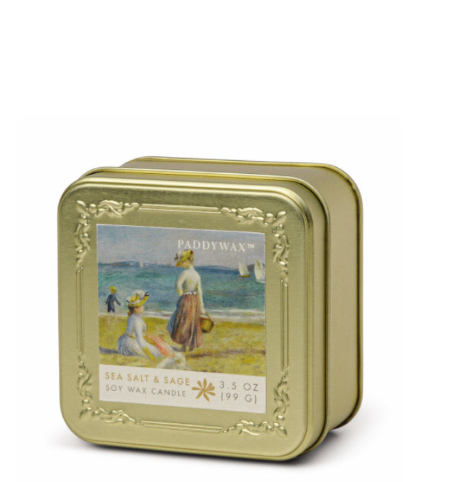 Impressionist Gold Tin Candles