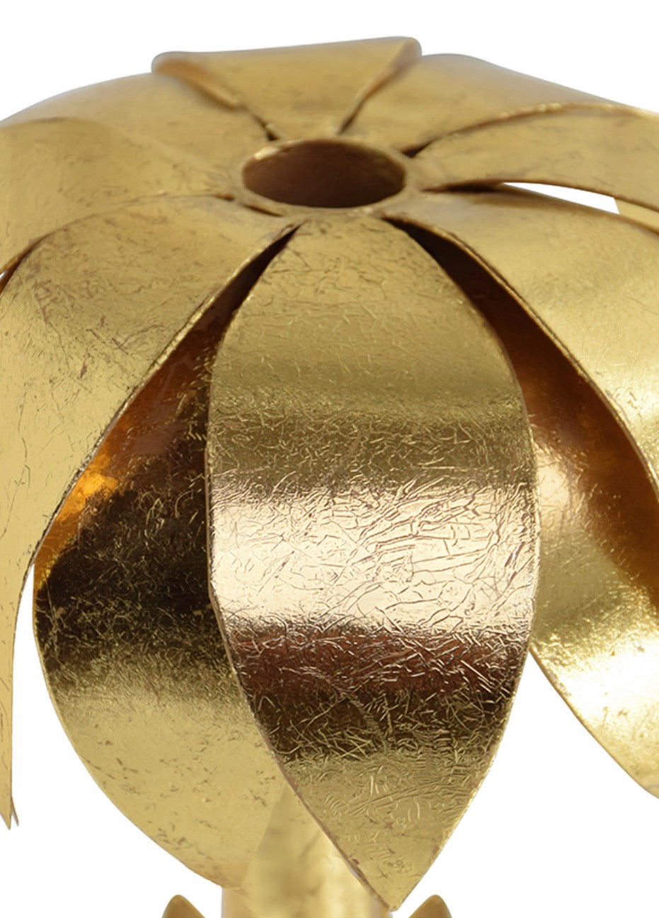 Iron Palm Tree Candle Holder