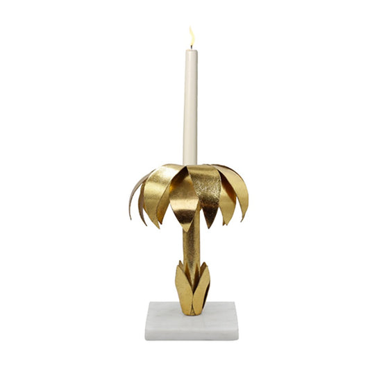 Iron Palm Tree Candle Holder