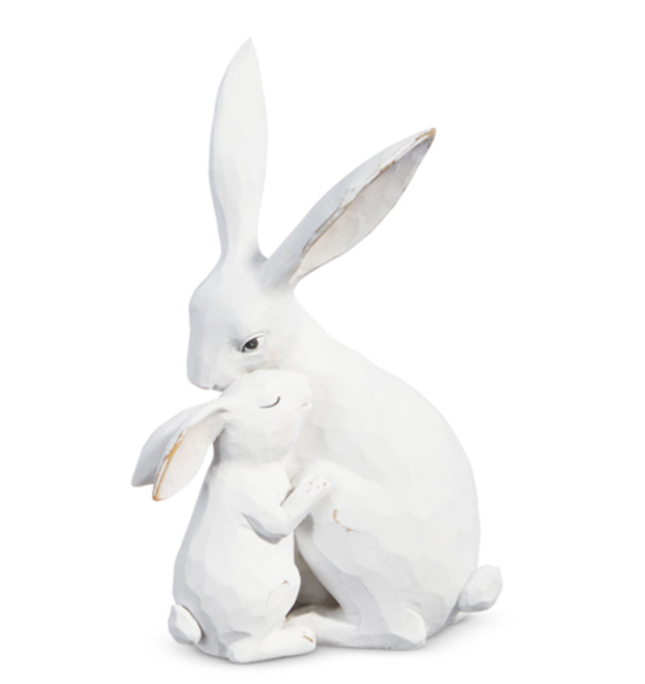 10.5" Rabbit And Baby Cuddling
