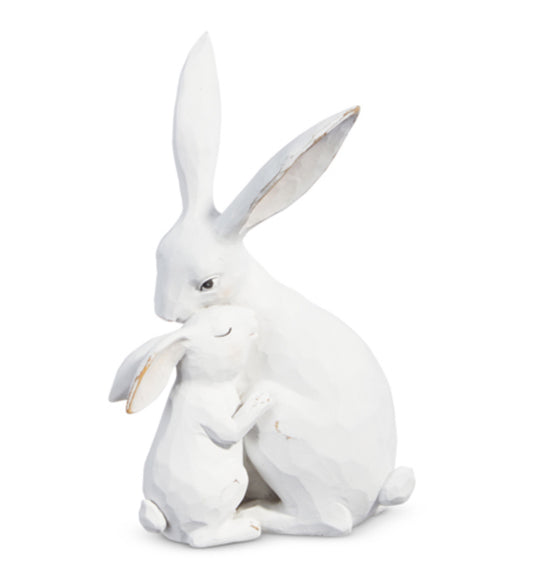 10.5" Rabbit And Baby Cuddling