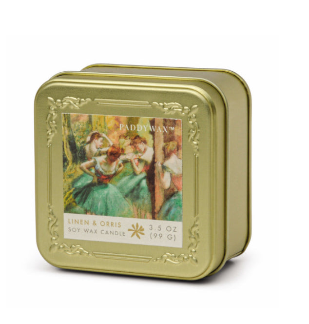 Impressionist Gold Tin Candles
