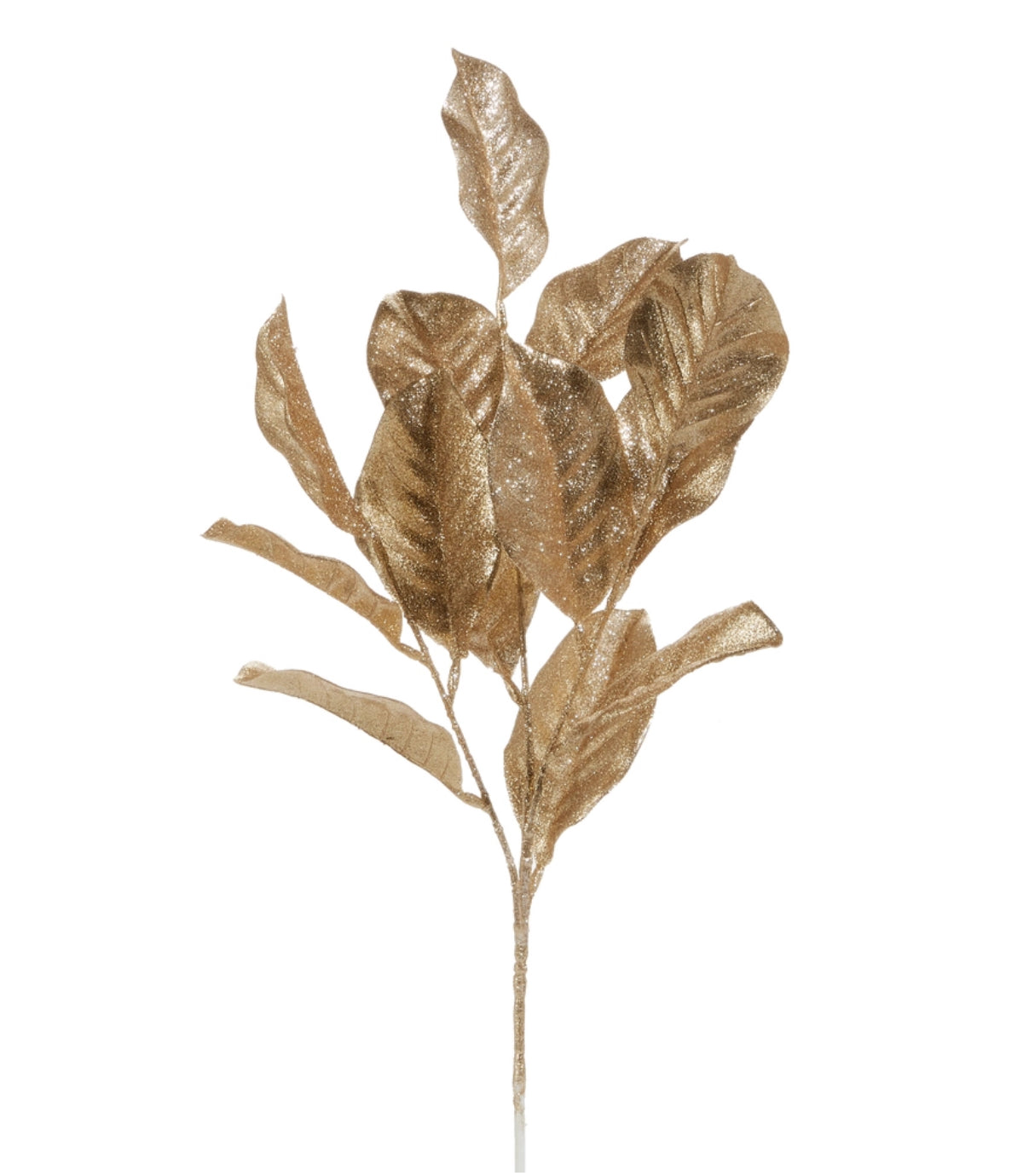 27" Champagne Magnolia Leaf Spray