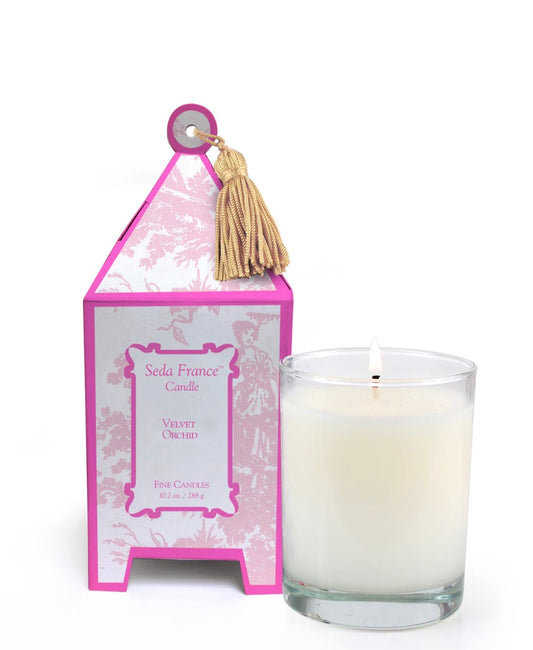 Velvet Orchid Classic Pagoda Box Candle
