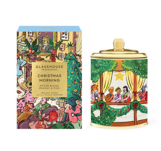Glasshouse 13.8oz Christmas Morning Candle