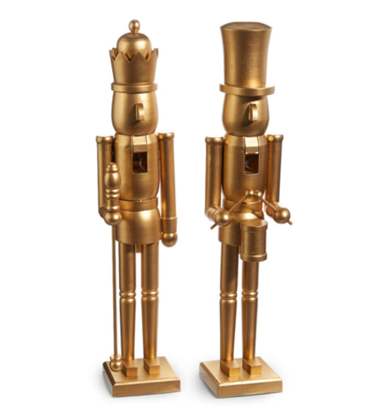 24" MATTE GOLD NUTCRACKER