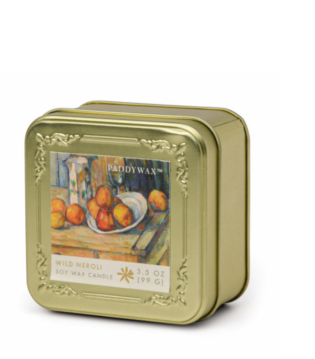 Impressionist Gold Tin Candles