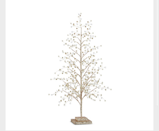 CRYSTAL CHAMPAGNE TREE 23”