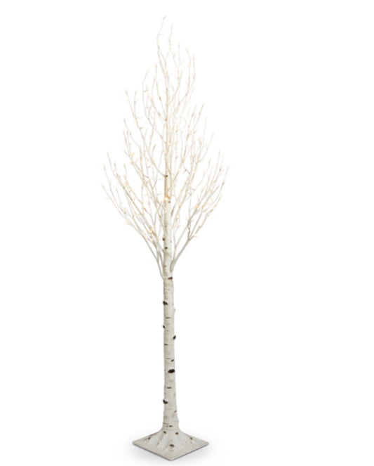 7' LIGHTED BIRCH TREE
